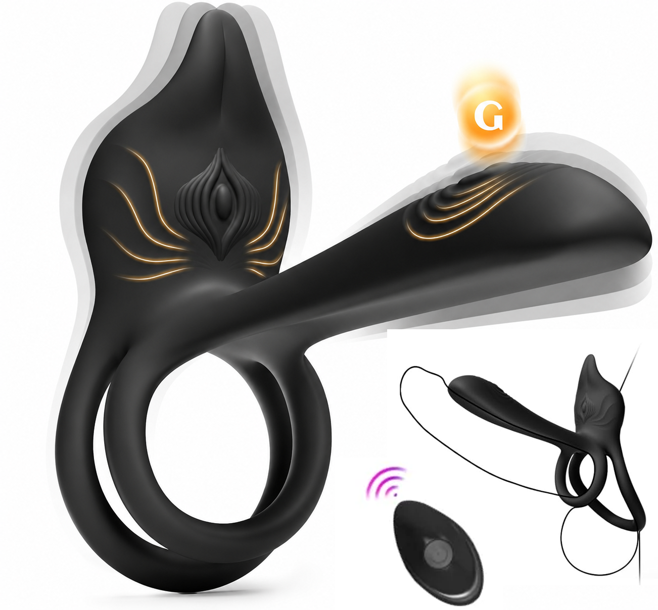 🔥🎁Enchanted Girl Luxe Smart Vibrating Ring – App-Controlled Pleasure for Couples 💫