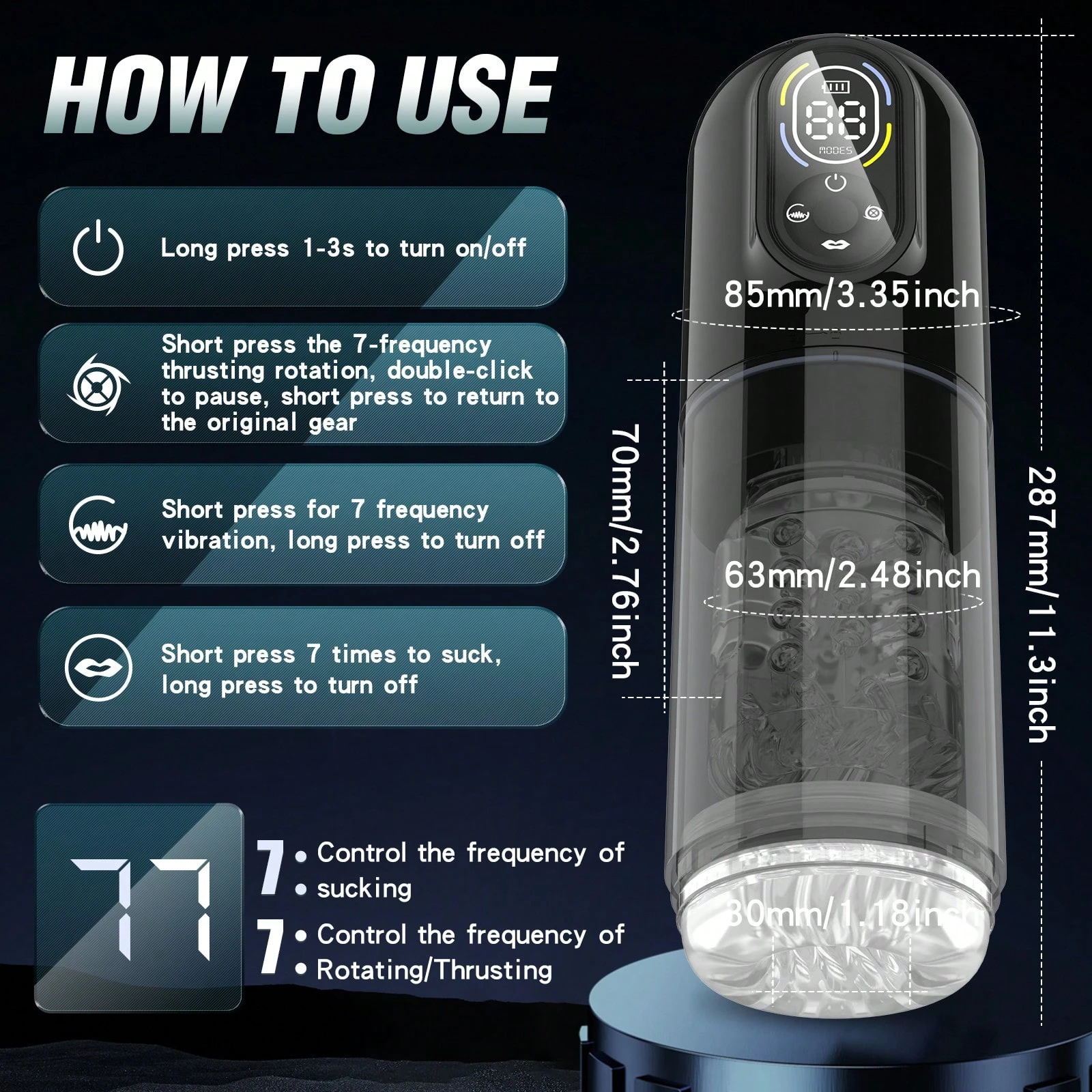 💥2025's Top-Rated Male Toy 💥 7-in-1 Pleasure Engine: Shape Your Size💪💪Amplify Your Pleasure😍