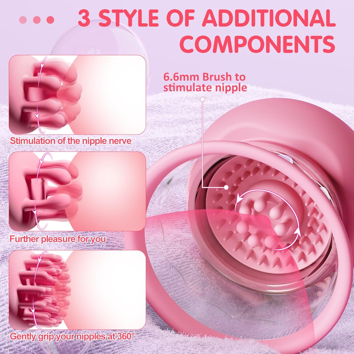 💥2025 New Product Specials😍 Rose Touch – 3 Heads, 10 Modes, One Wild Ride🌹