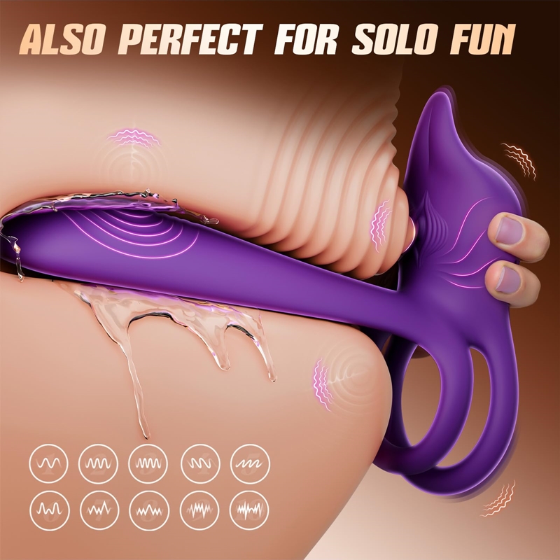 🏷 Enchanted Girl Luxe Smart Vibrating Ring – App-Controlled Pleasure for Couples 💫
