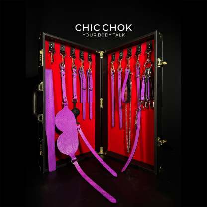 CHICCHOK [Play Time Set] - Genuine Leather Set PurpleSnakeskin