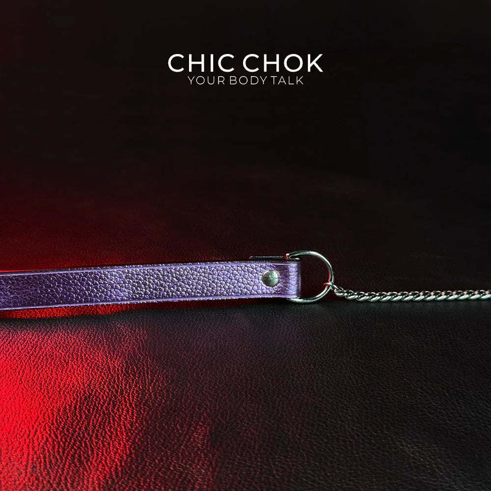 CHICCHOK [Breathless] Pulling Fashion and Fun Choker(Purple) - CHICCHOK