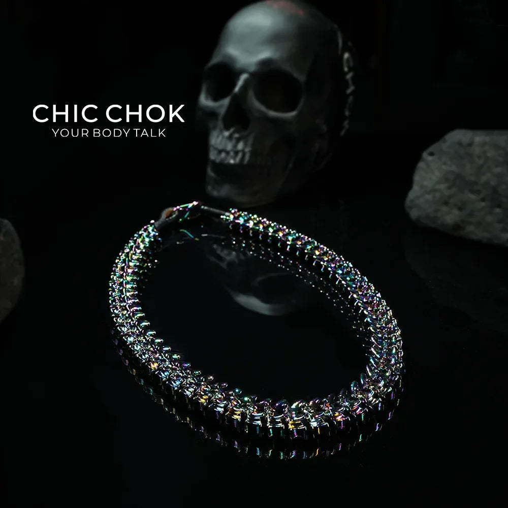 [CHICCHOK] Dragon Themed Choker - Bone Charm Elegance, A Fusion of Strength and Softness in a Choker Design Highlights(Dazzling Colors) - CHICCHOK