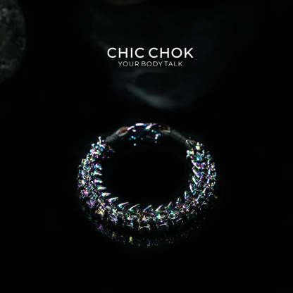 [CHICCHOK] Dragon Themed Bracelet – Stylish Bone Design, A Fusion of Steel and Leather(Dazzling Colors) - CHICCHOK