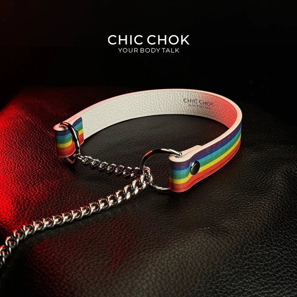 CHICCHOK [Breathless] Pulling Fashion and Fun Choker Rainbow - CHICCHOK
