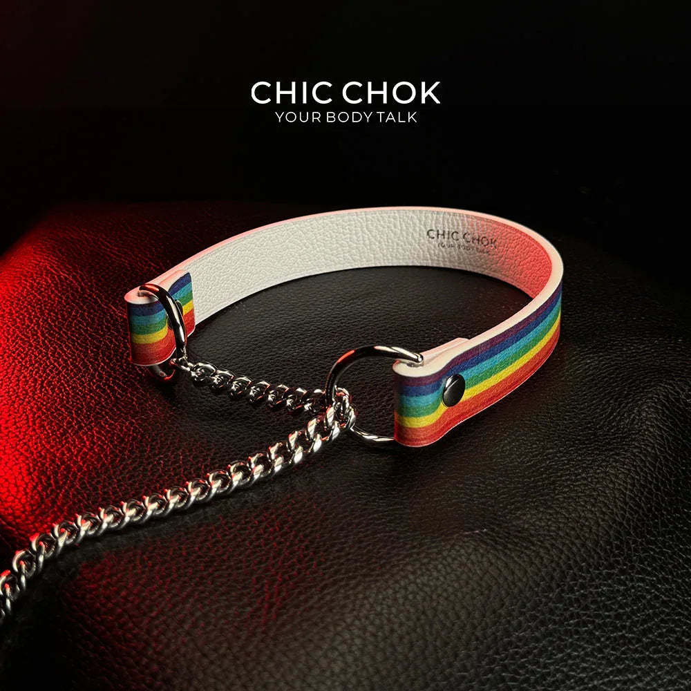 CHICCHOK [Breathless] Pulling Fashion and Fun Choker Rainbow - CHICCHOK