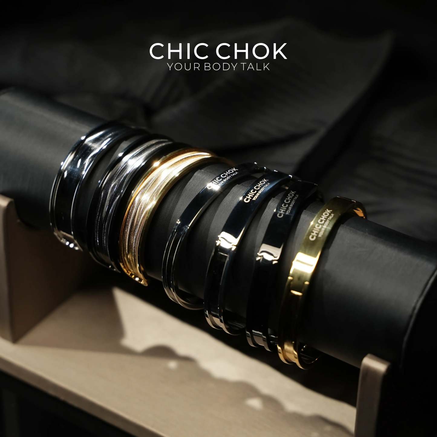 CHICCHOK Classic Close Bracelet Stainless Steel Subtle Stylish Non-Adjustable Bracelet - CHICCHOK