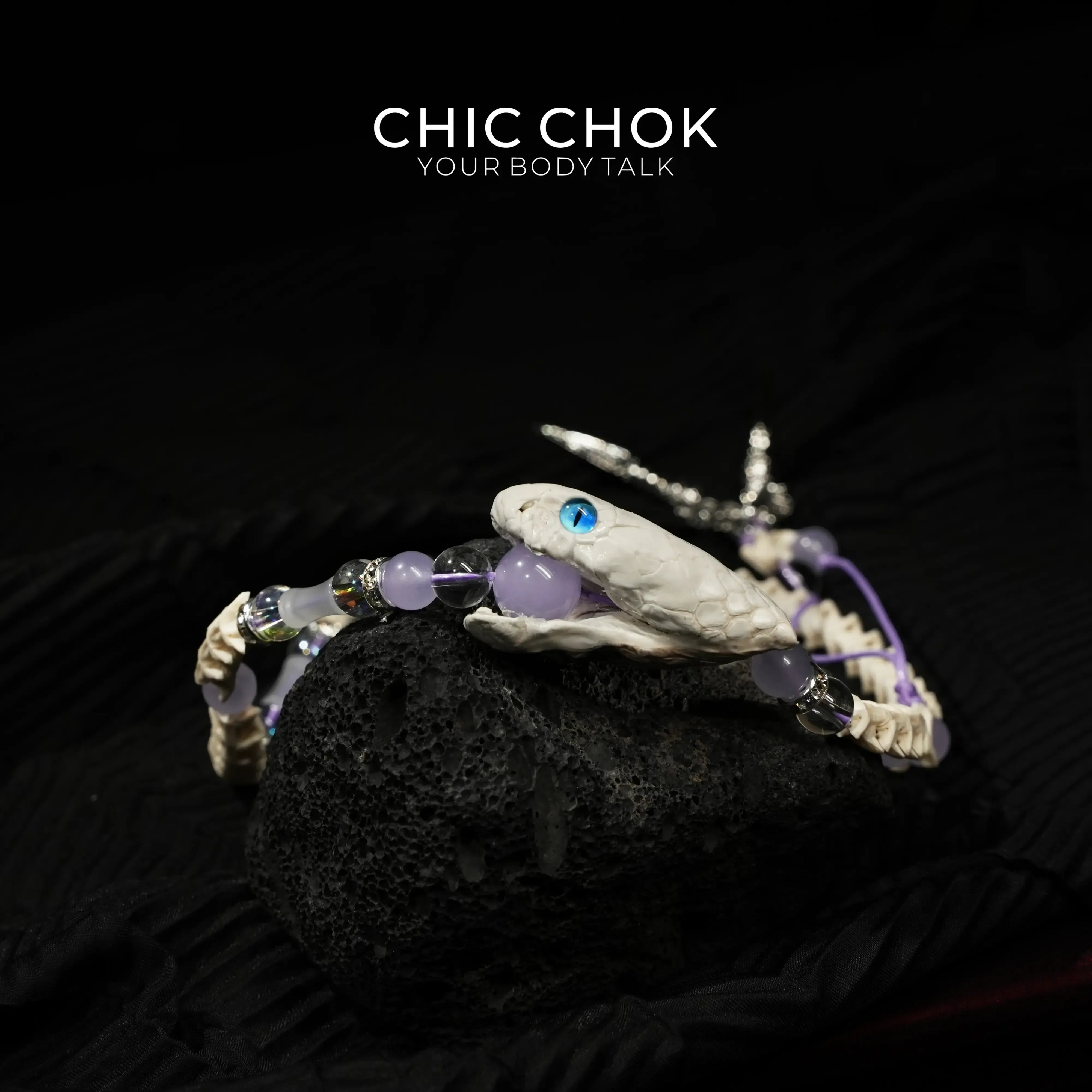 Violet Crown Serpent Bracelet - CHICCHOK