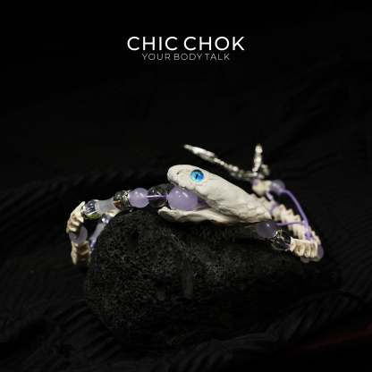 Violet Crown Serpent Bracelet - CHICCHOK