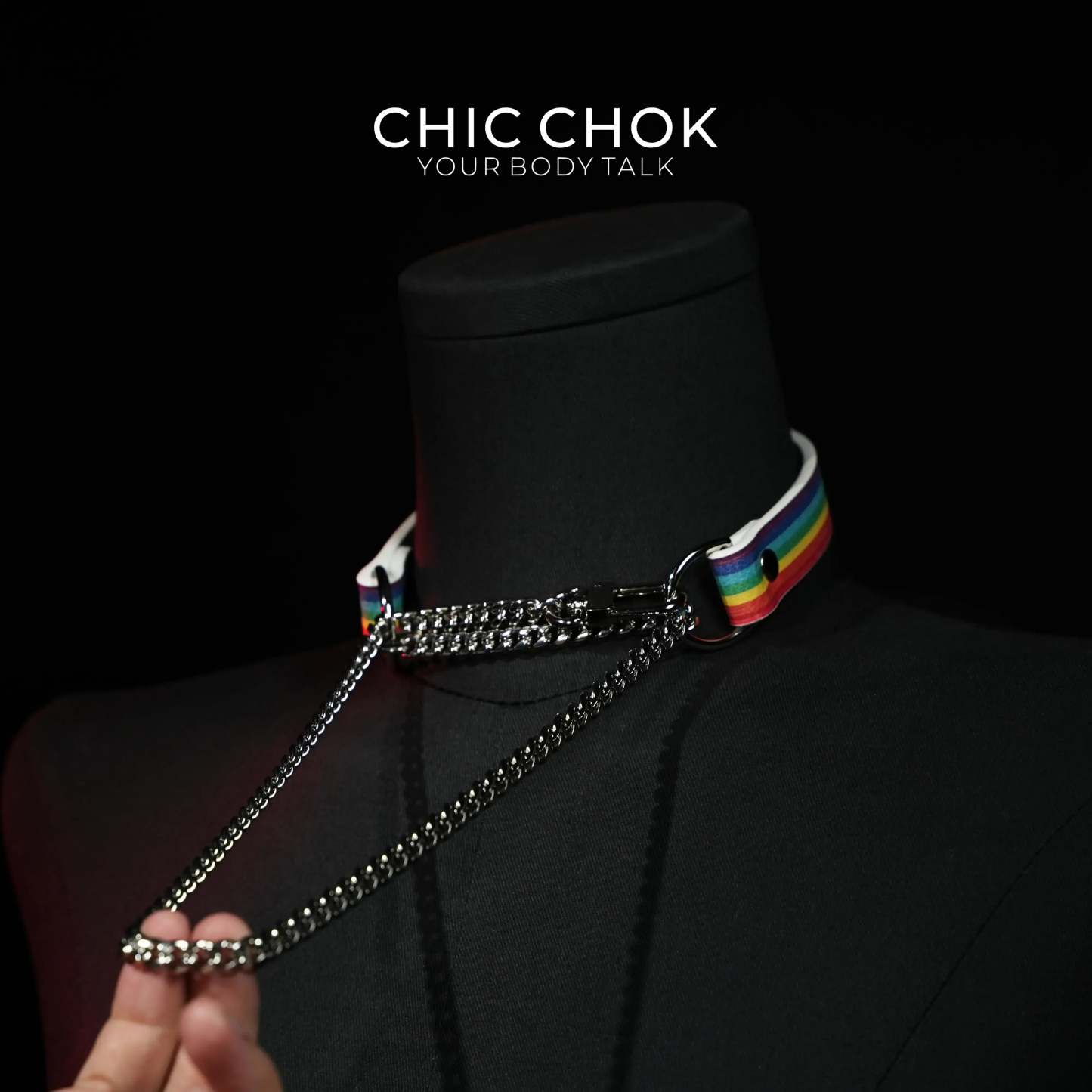 CHICCHOK [Breathless] Pulling Fashion and Fun Choker Rainbow - CHICCHOK