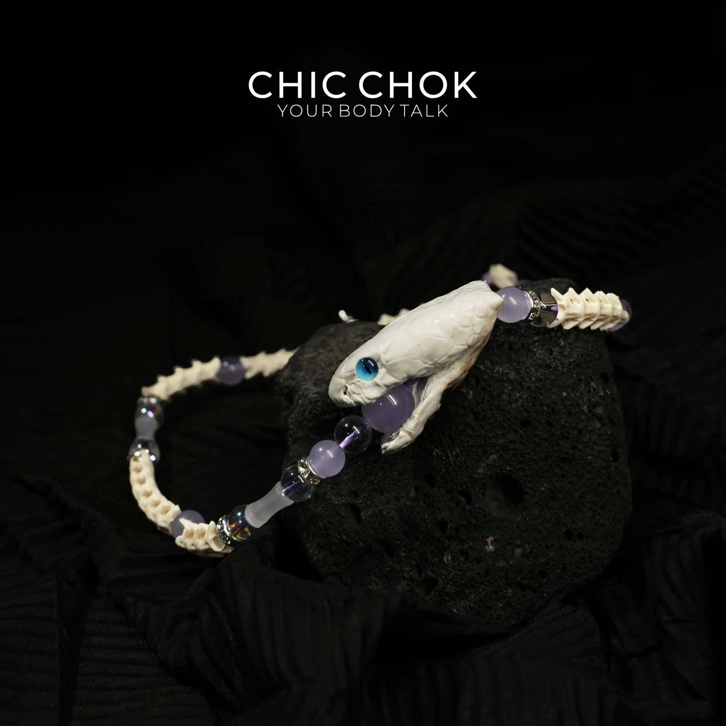 Violet Crown Serpent Bracelet - CHICCHOK