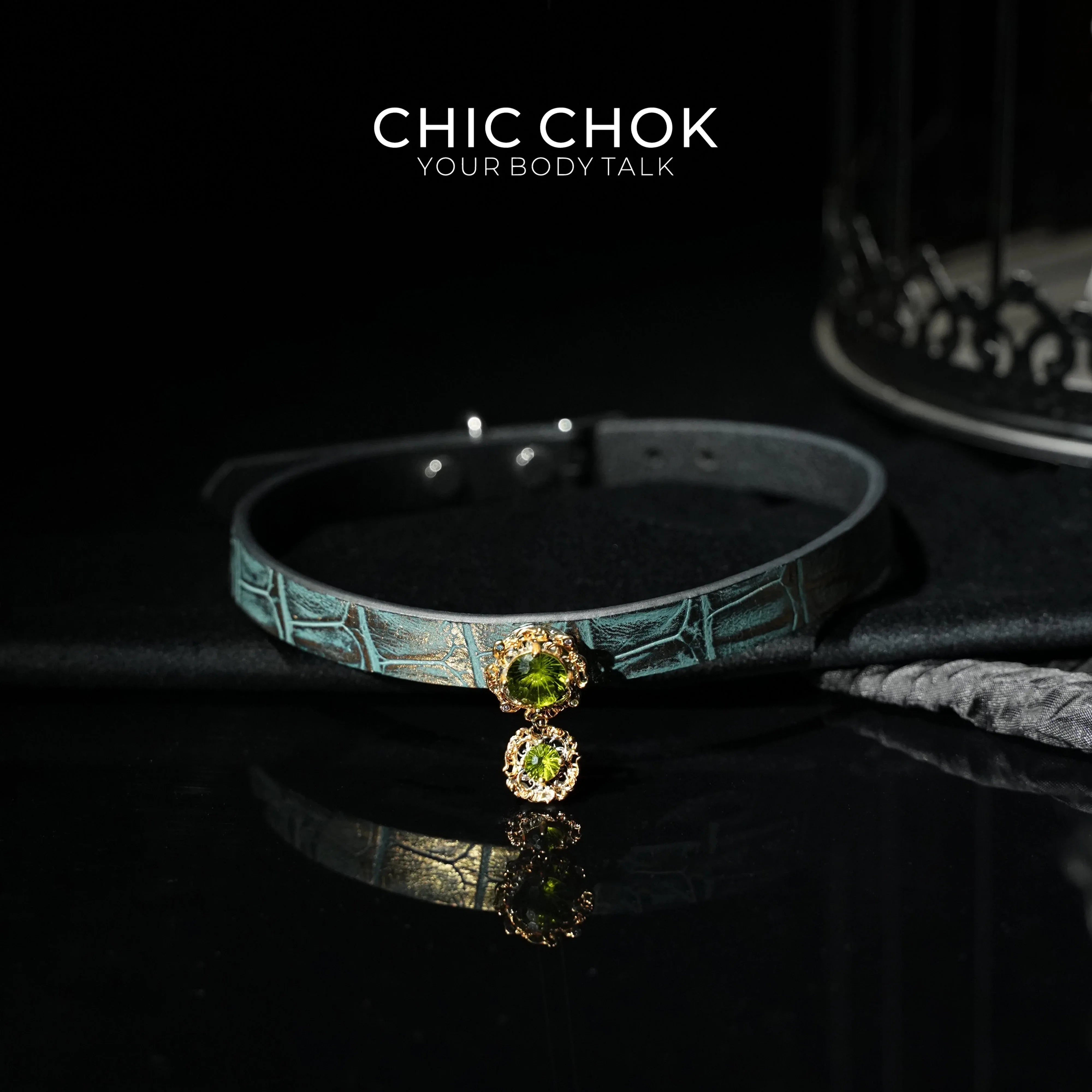 CHICCHOK [Emerald Dream] - Eternal Love, Sparkling Time Choker - CHICCHOK