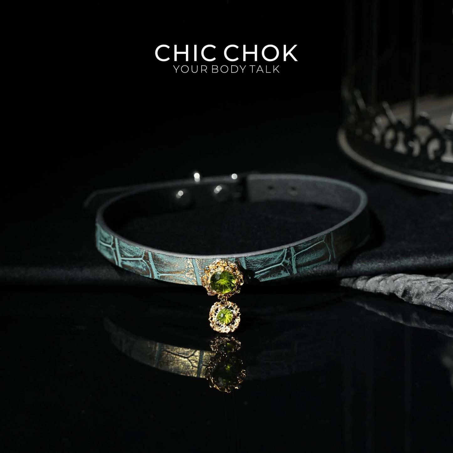 CHICCHOK [Emerald Dream] - Eternal Love, Sparkling Time Choker - CHICCHOK