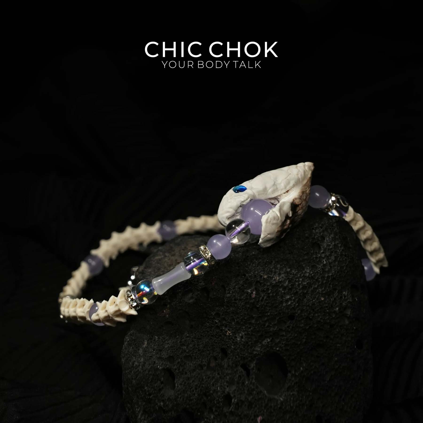 Violet Crown Serpent Bracelet - CHICCHOK