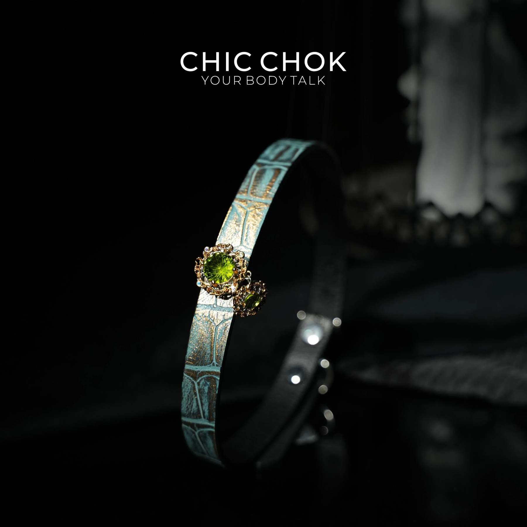 CHICCHOK [Emerald Dream] - Eternal Love, Sparkling Time Choker - CHICCHOK
