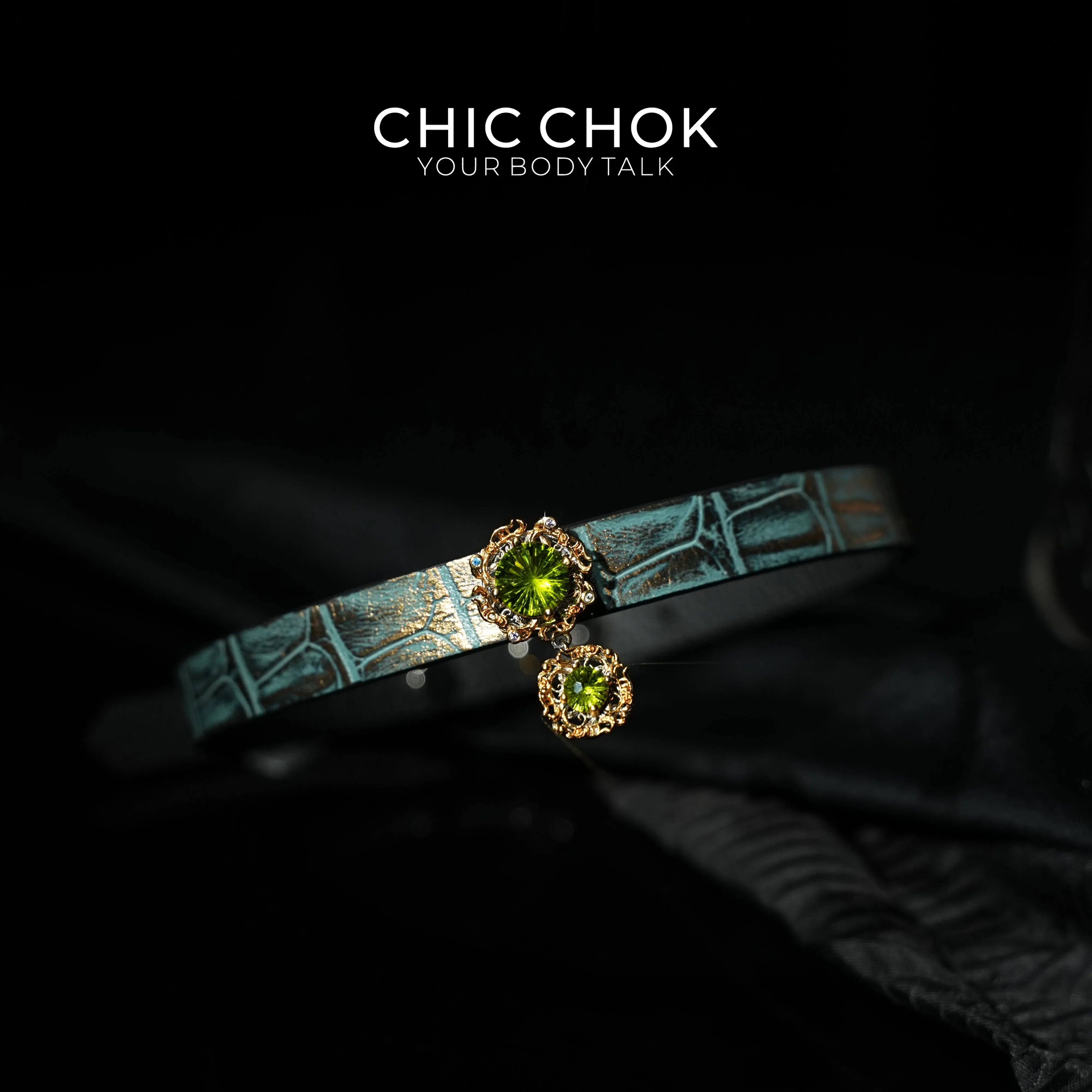 CHICCHOK [Emerald Dream] - Eternal Love, Sparkling Time Choker - CHICCHOK