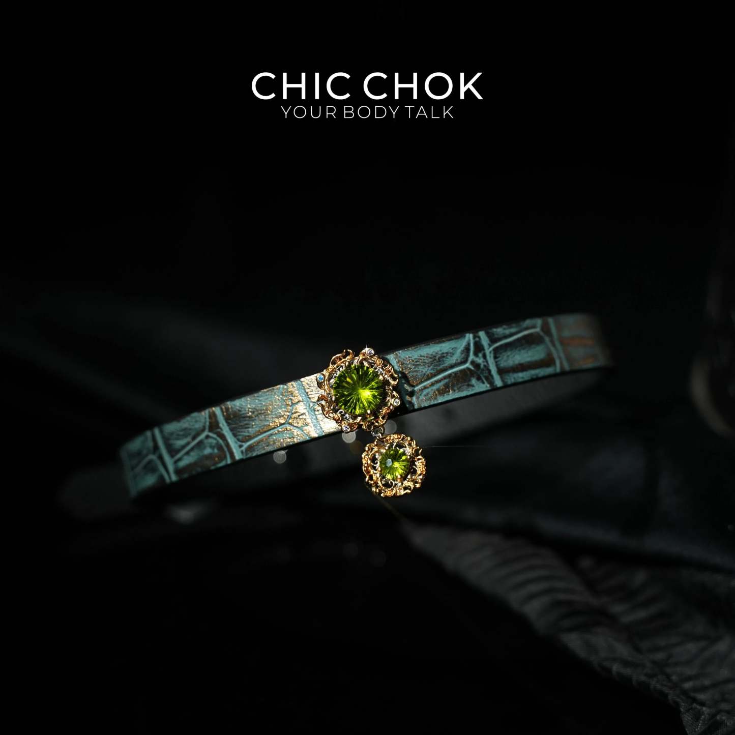 CHICCHOK [Emerald Dream] - Eternal Love, Sparkling Time Choker - CHICCHOK