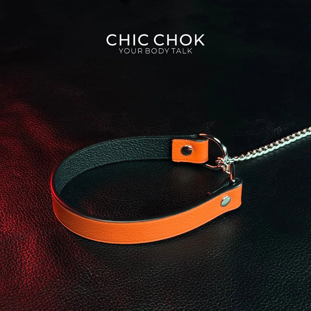 CHICCHOK [Breathless] Pulling Fashion and Fun Choker(Orange) - CHICCHOK