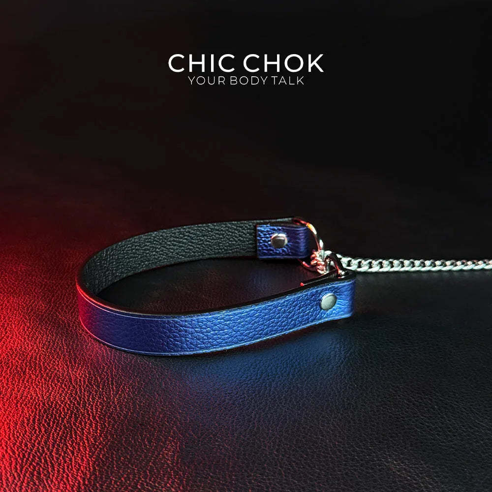CHICCHOK [Breathless] Pulling Fashion and Fun Choker(Blue) - CHICCHOK