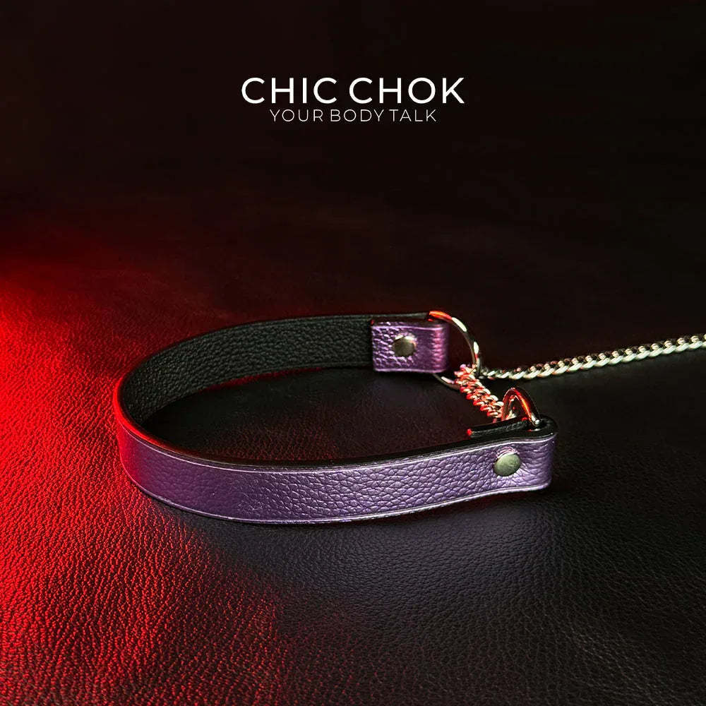 CHICCHOK [Breathless] Pulling Fashion and Fun Choker(Purple) - CHICCHOK