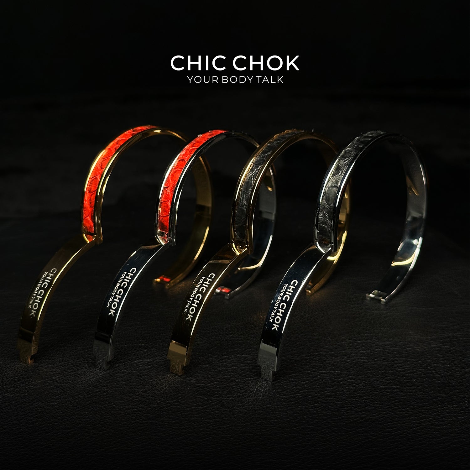 CHICCHOK Classic Close Bracelet, made of stainless steel, featuring a subtle and stylish design. Non-adjustable and perfect for a minimalist, modern look.
