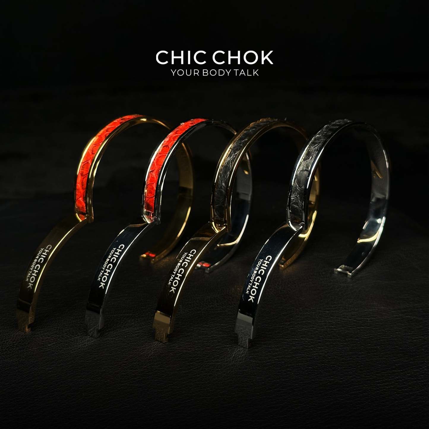 CHICCHOK Classic Close Bracelet, made of stainless steel, featuring a subtle and stylish design. Non-adjustable and perfect for a minimalist, modern look.