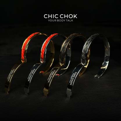 CHICCHOK Classic Close Bracelet, made of stainless steel, featuring a subtle and stylish design. Non-adjustable and perfect for a minimalist, modern look.