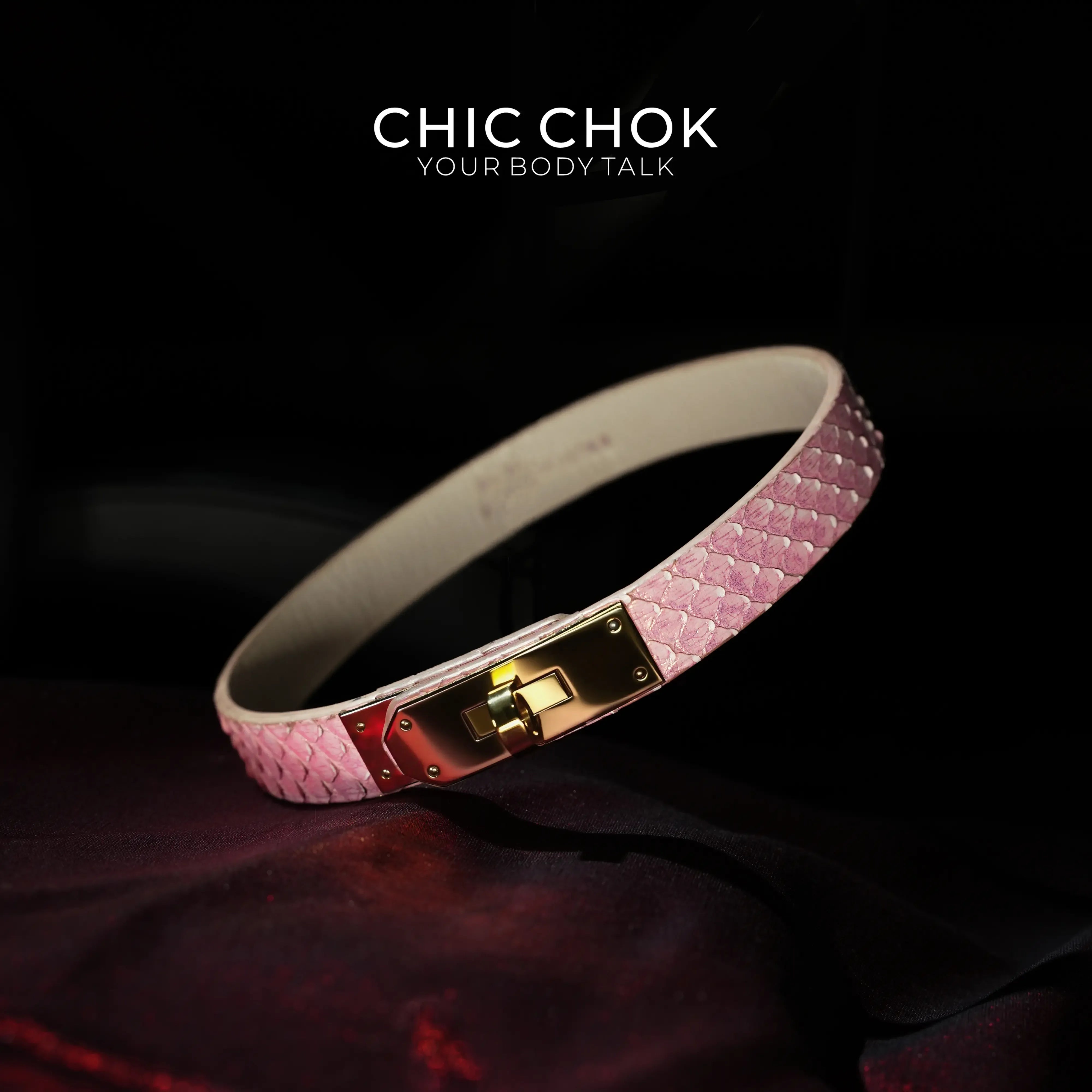 CHICCHOK - Kelly buckle Dimple Choker - CHICCHOK - Choker