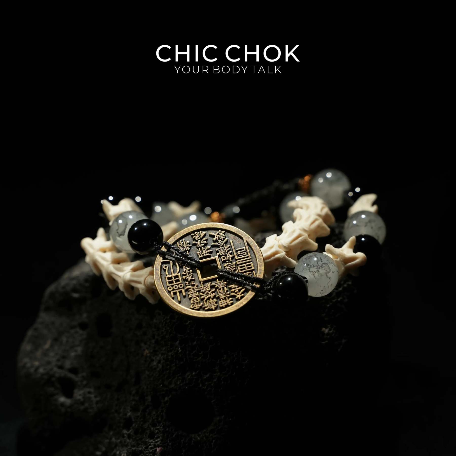 CHIC CHOK | Blue Jade Mystic Hexagram: Oriental Arcane Symbols in the Dark Night - CHICCHOK