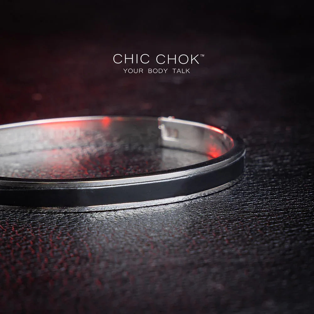 CHICCHOK [Abyss] - Stainless Steel Black Alligator Non-Adjustable Bracelet - CHICCHOK