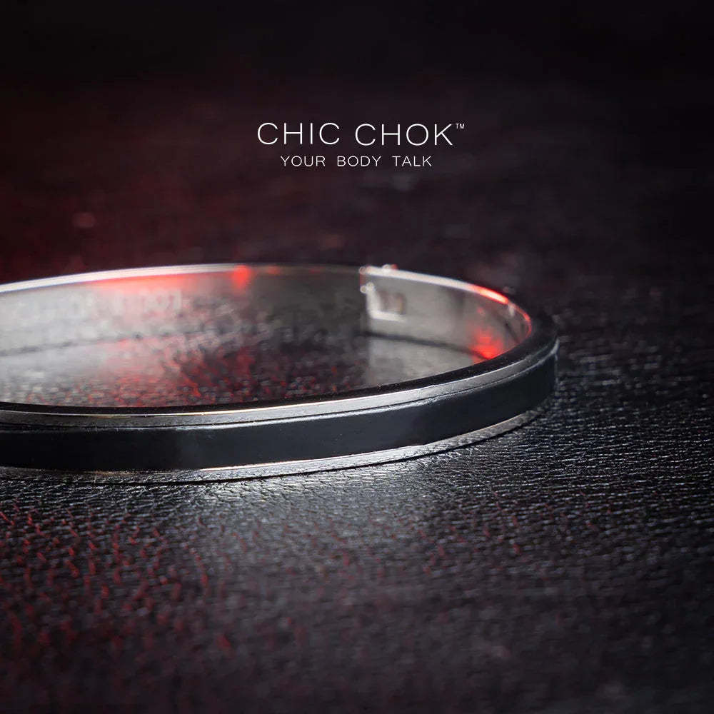 CHICCHOK [Abyss] - Stainless Steel Black Alligator Non-Adjustable Bracelet - CHICCHOK