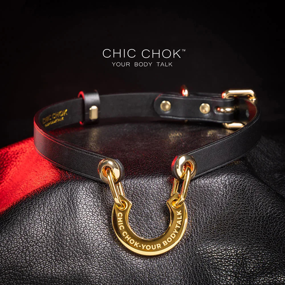 CHICCHOK [Classic C] Classic Horseshoe Pendant Fashion Daily Adjustable Choker - CHICCHOK