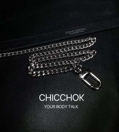 chicchok breathless choker black silver fashion handmade