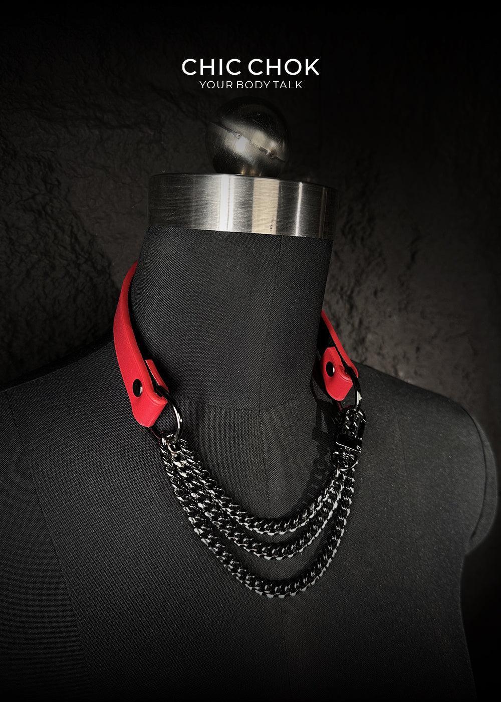 CHICCHOK [Breathless] Pulling Fashion and Fun Choker Red - CHICCHOK - Choker