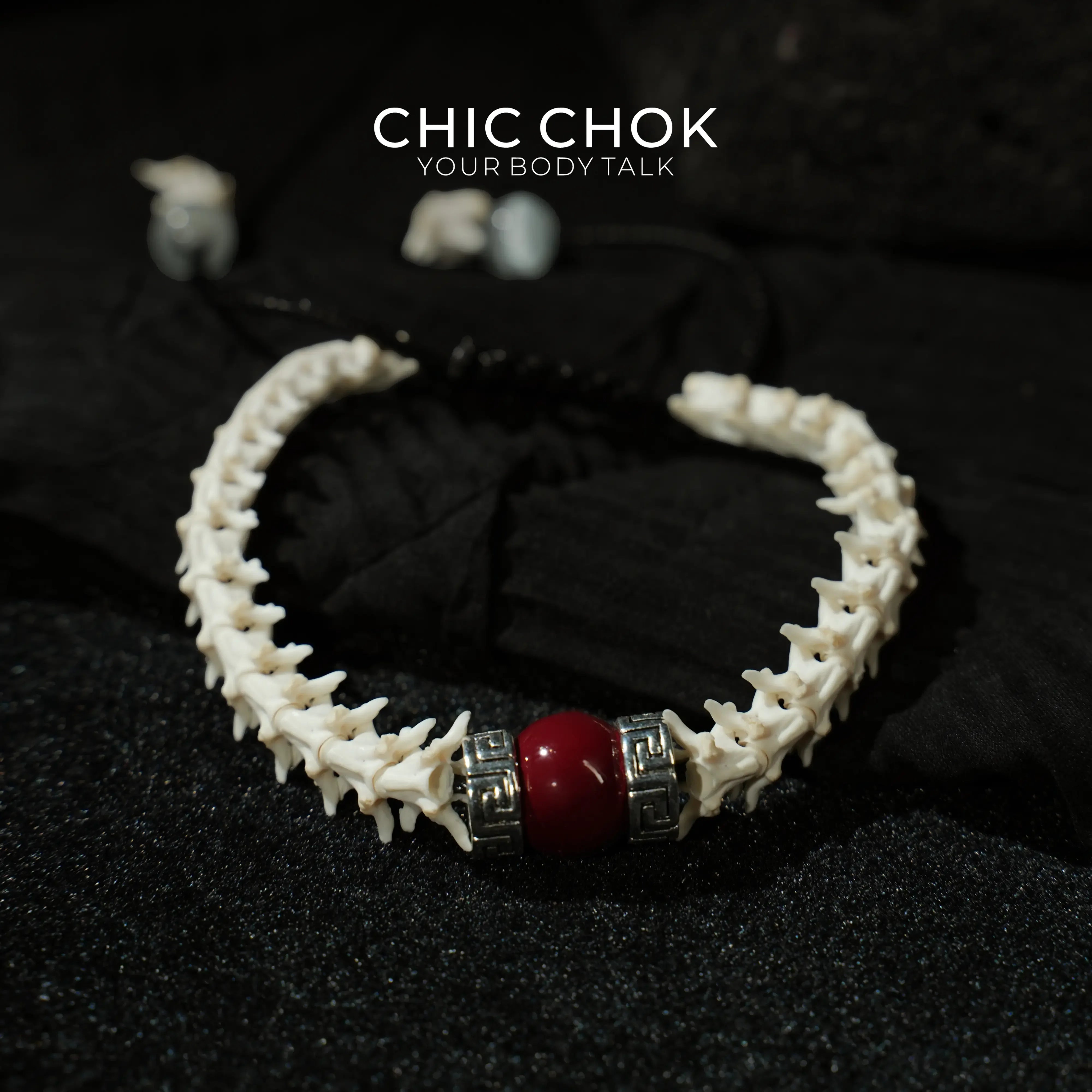Red-Eyed Scaled Bone Bracelet - CHICCHOK
