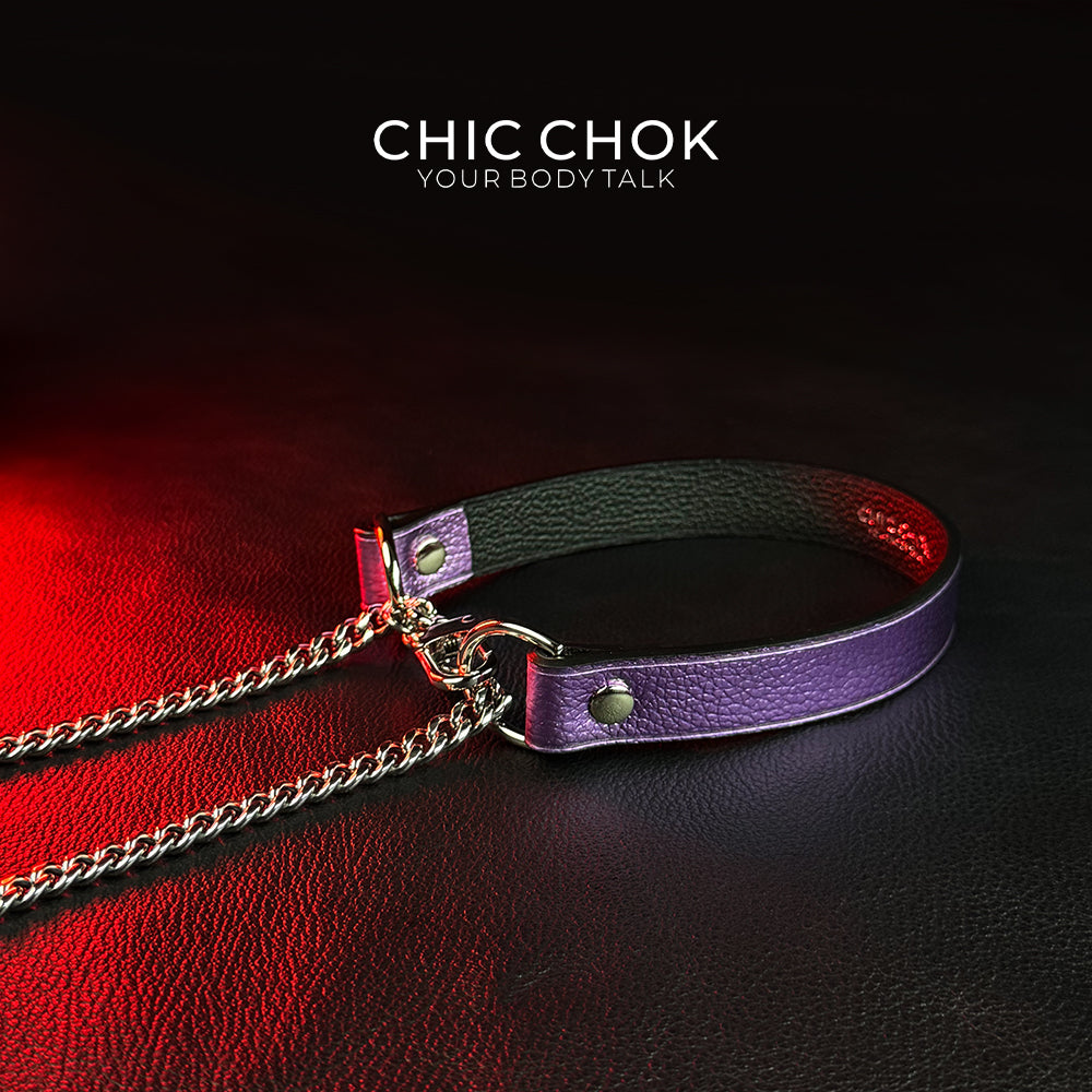 CHICCHOK [Breathless] Pulling Fashion and Fun Choker(Purple)