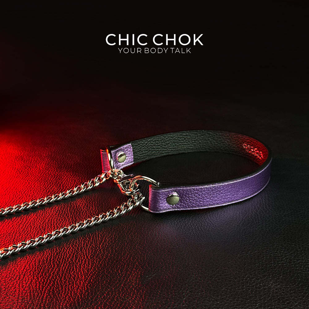 CHICCHOK [Breathless] Pulling Fashion and Fun Choker(Purple)