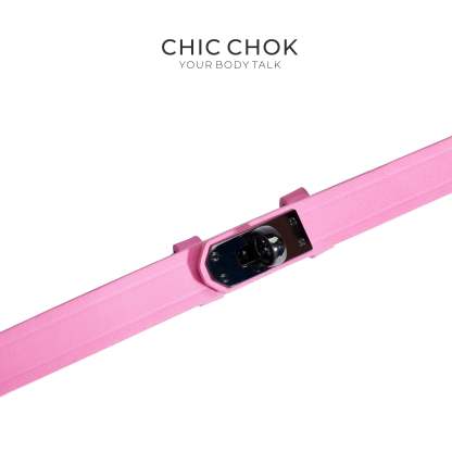 CHICCHOK [The Minimalism] - Classic Front Closure Customize Non-adjustable Fashion Choker(With a love lock) - CHICCHOK