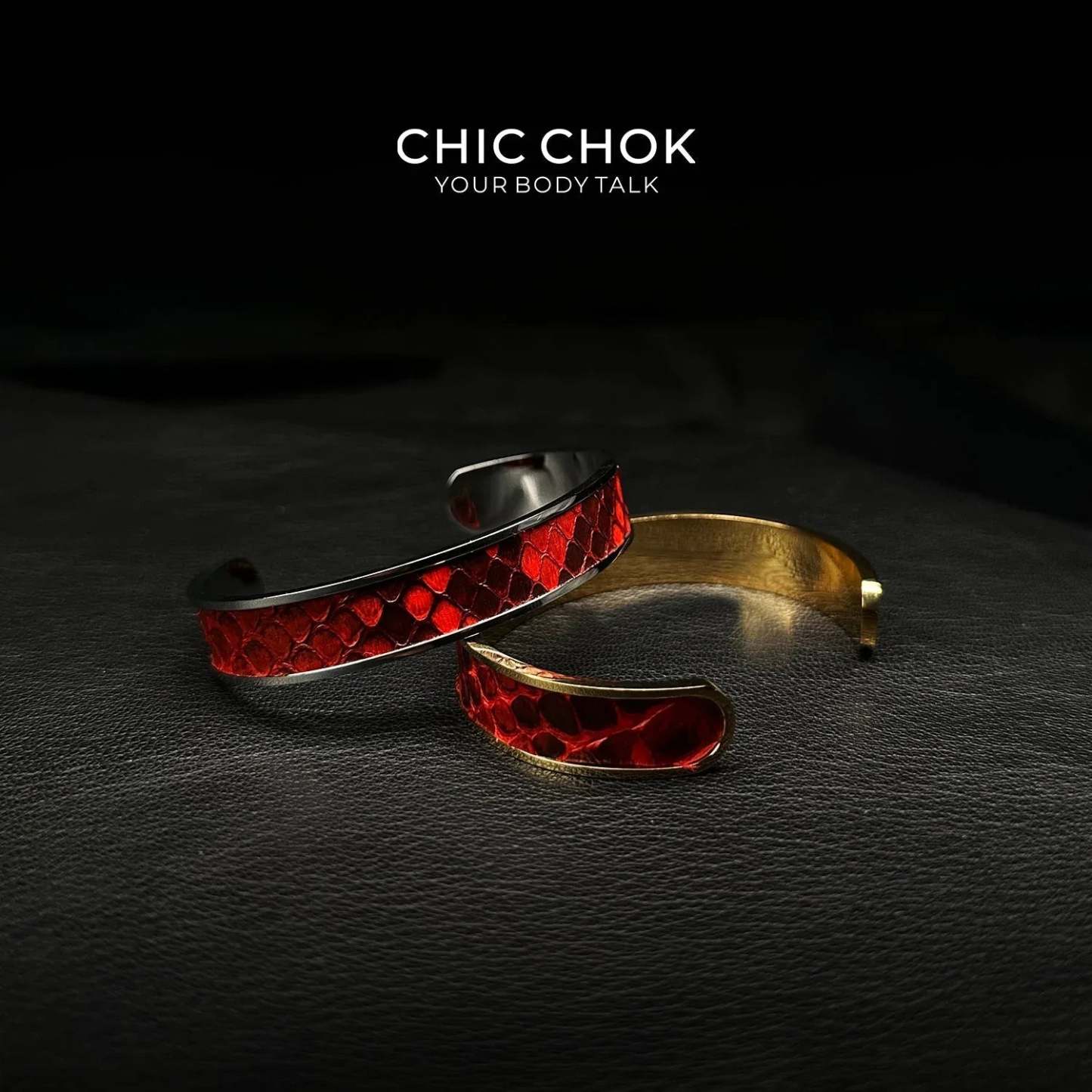 CHICCHOK Classic Open Bracelet Stainless Steel Subtle Stylish Non-Adjustable Bracelet - CHICCHOK