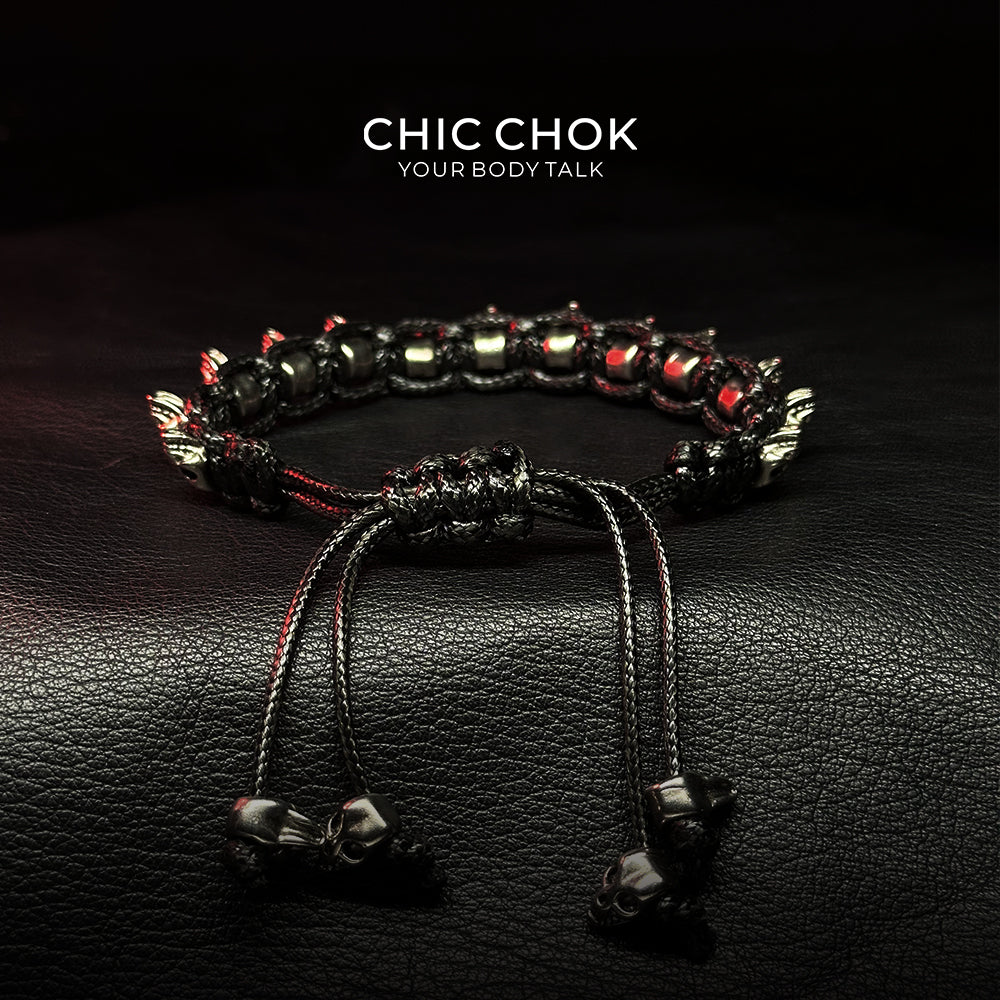 Skeleton Bracelet by CHICCHOK - Adjustable Macabre Style for an Edgy Look