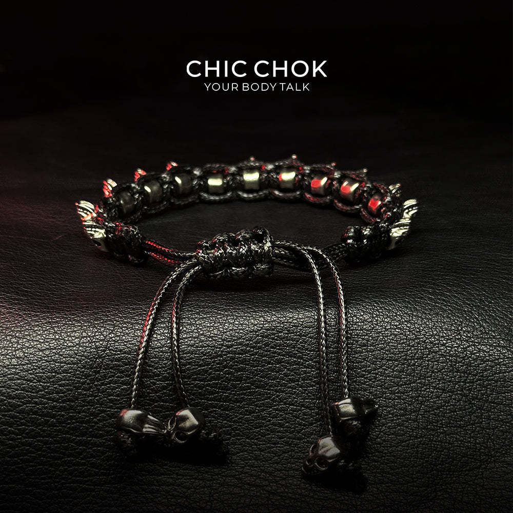 Skeleton Bracelet by CHICCHOK - Adjustable Macabre Style for an Edgy Look