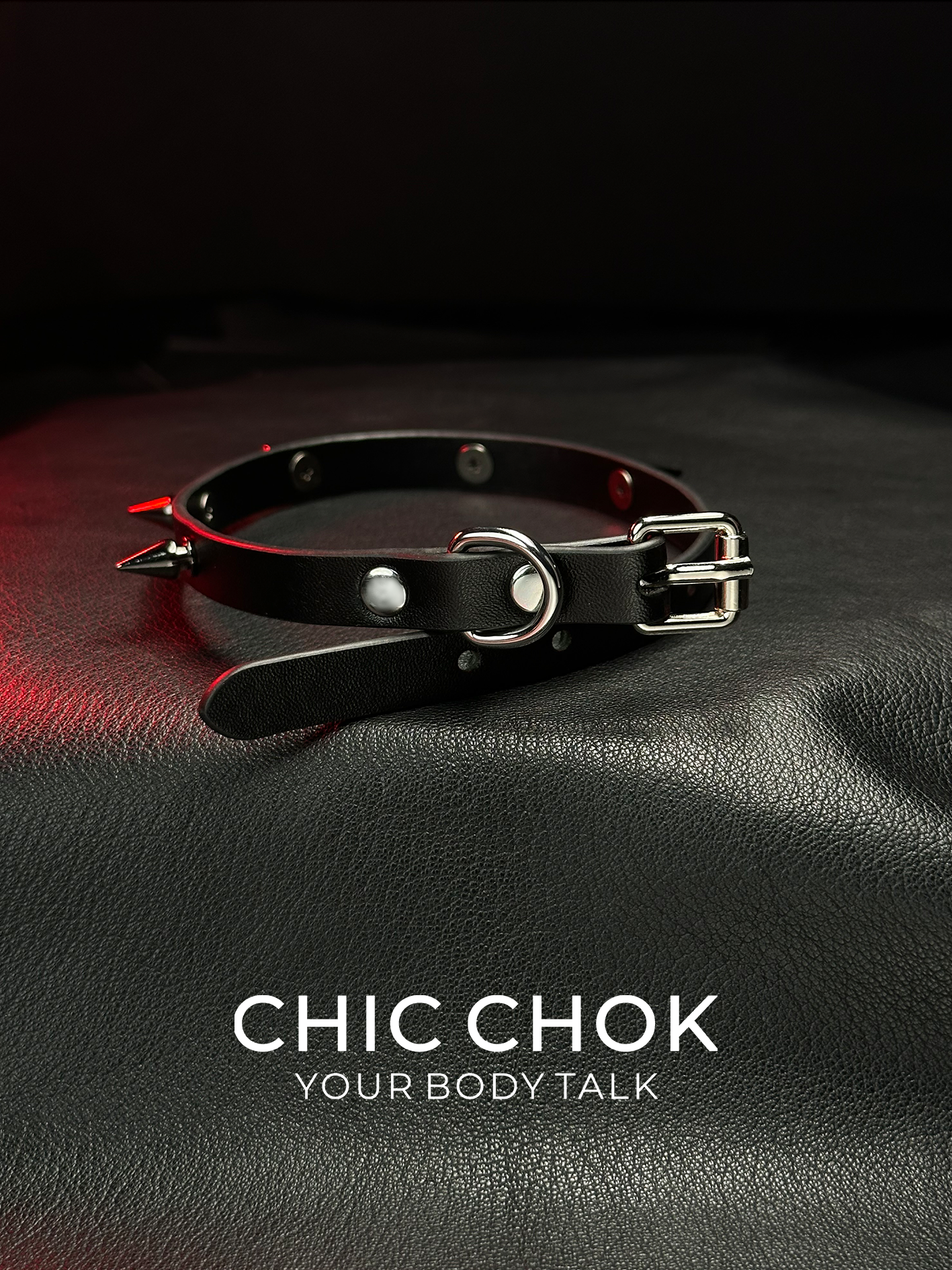 Spiky Gothic Puppy Choker by CHICCHOK - Edgy Puppy-Themed Design