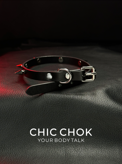 Spiky Gothic Puppy Choker by CHICCHOK - Edgy Puppy-Themed Design