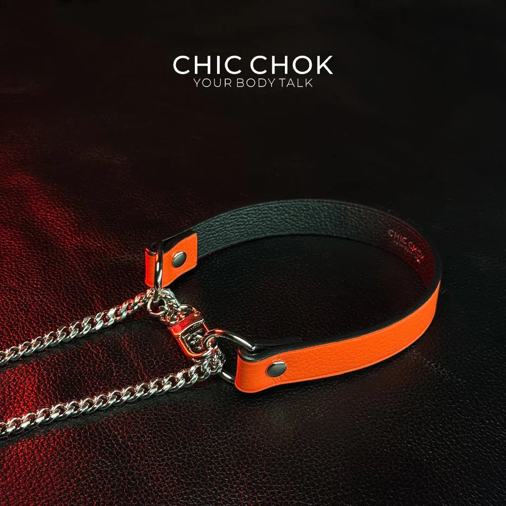 CHICCHOK [Breathless] Pulling Fashion and Fun Choker(Orange) - CHICCHOK