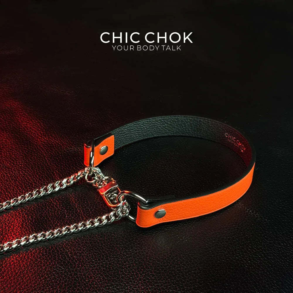 CHICCHOK [Breathless] Pulling Fashion and Fun Choker(Orange) - CHICCHOK