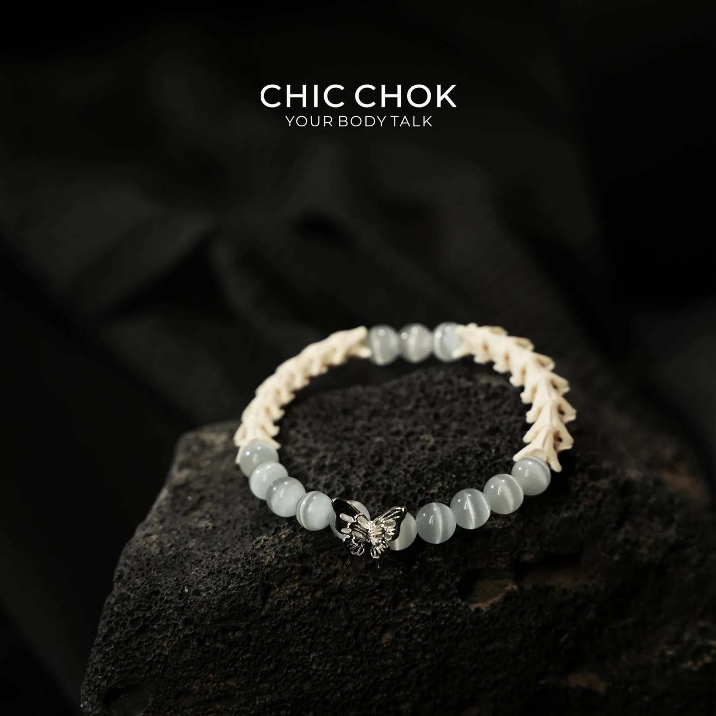 Butterfly Bone Frost Firefly Bracelet - CHICCHOK