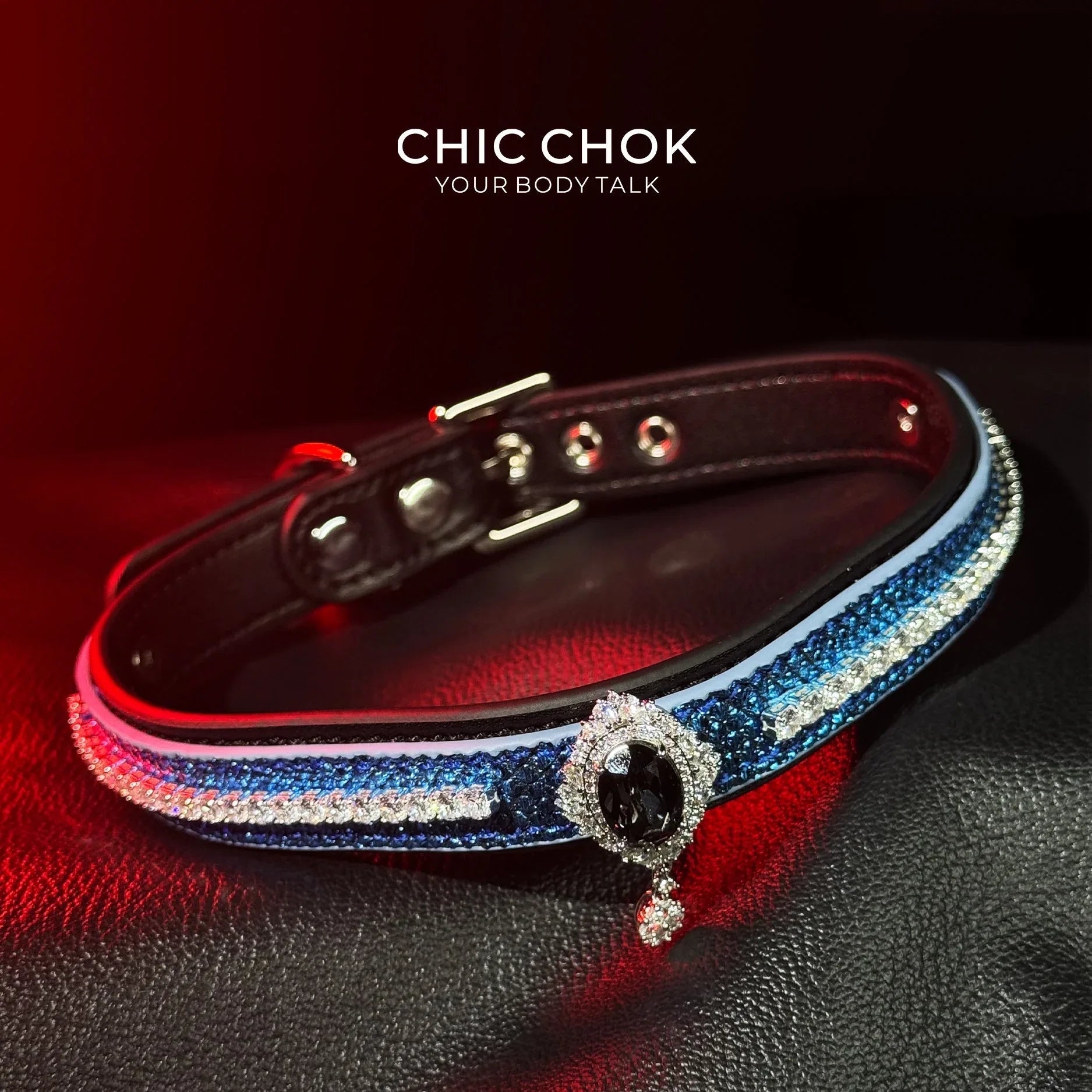 CHIC CHOK [Azure Wish] Atlantis Sapphire Neck Ring - Mystery and Luxury - CHICCHOK