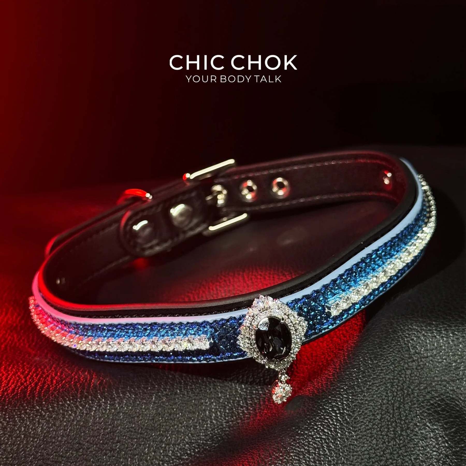 CHIC CHOK [Azure Wish] Atlantis Sapphire Neck Ring - Mystery and Luxury - CHICCHOK