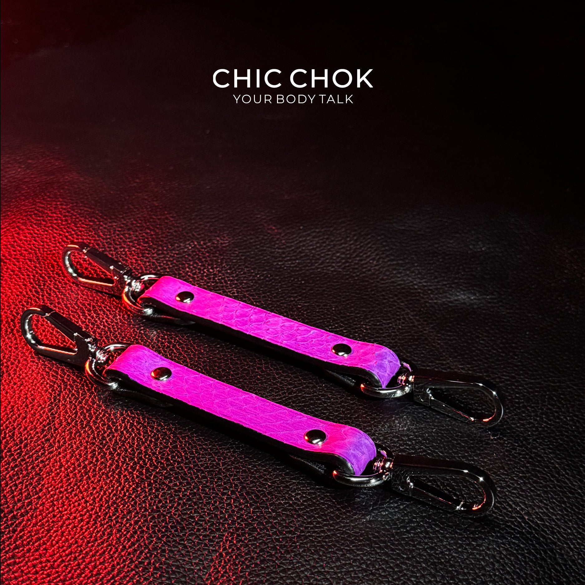 CHICCHOK [Play Time Set] - Genuine Leather Set PurpleSnakeskin