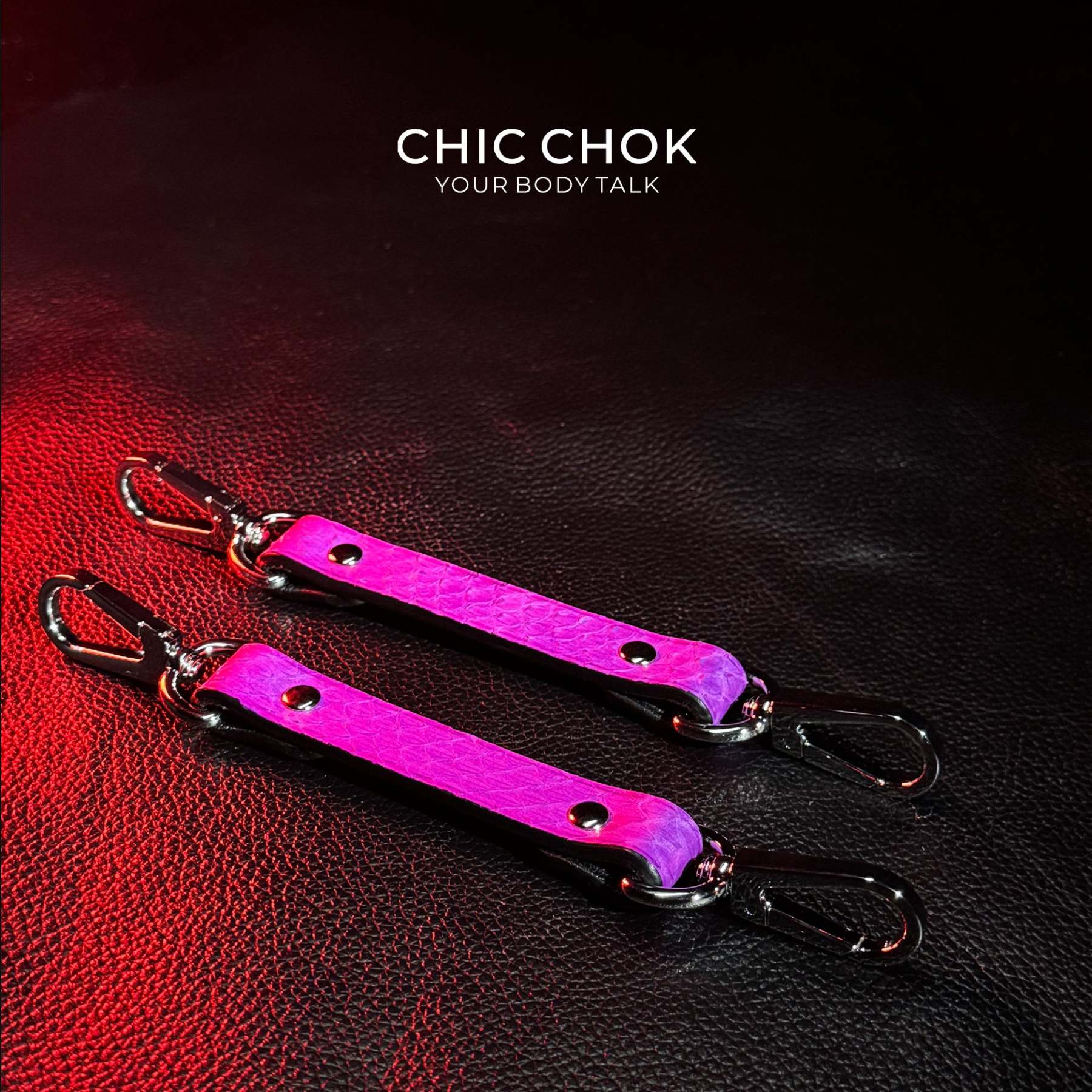 CHICCHOK [Play Time Set] - Genuine Leather Set PurpleSnakeskin